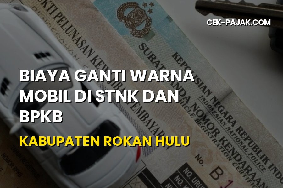 Biaya Ganti Warna Mobil di STNK dan BPKB Rokan Hulu Riau