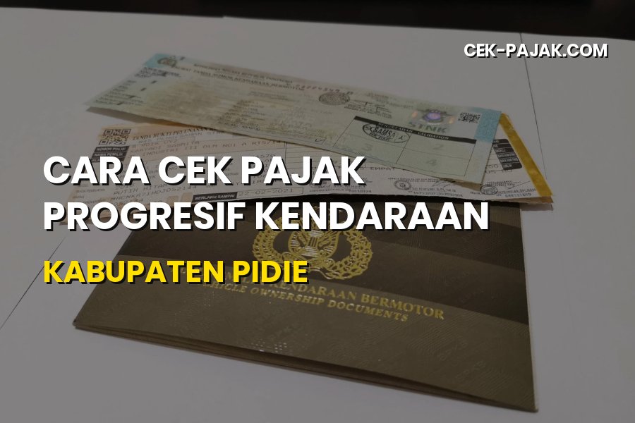 Cara Cek Pajak Progresif Kendaraan di Kabupaten Pidie Aceh