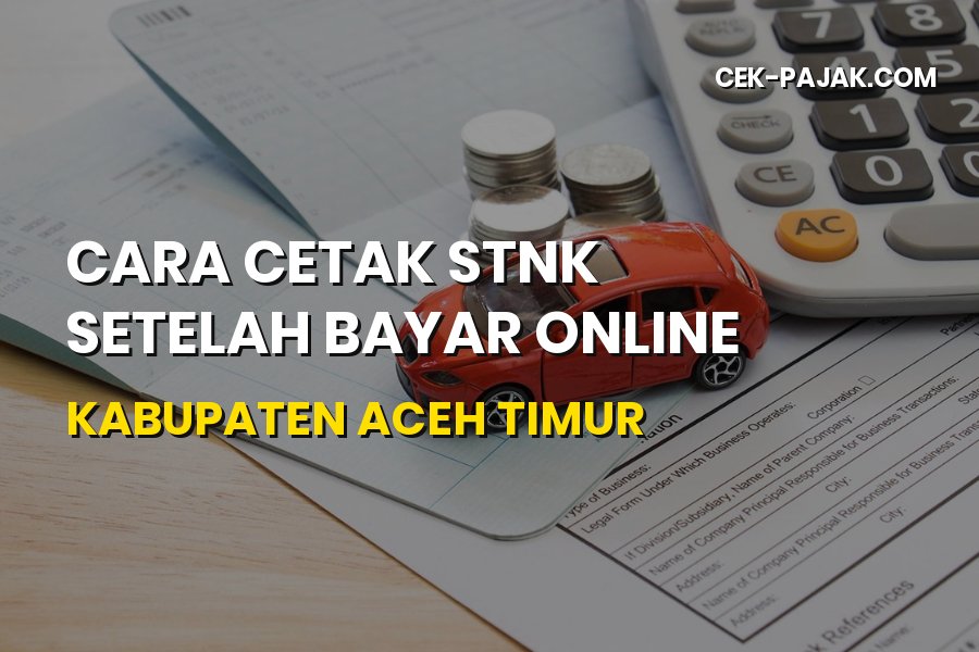 Cara Cetak STNK Setelah Bayar Online di Kabupaten Aceh Timur