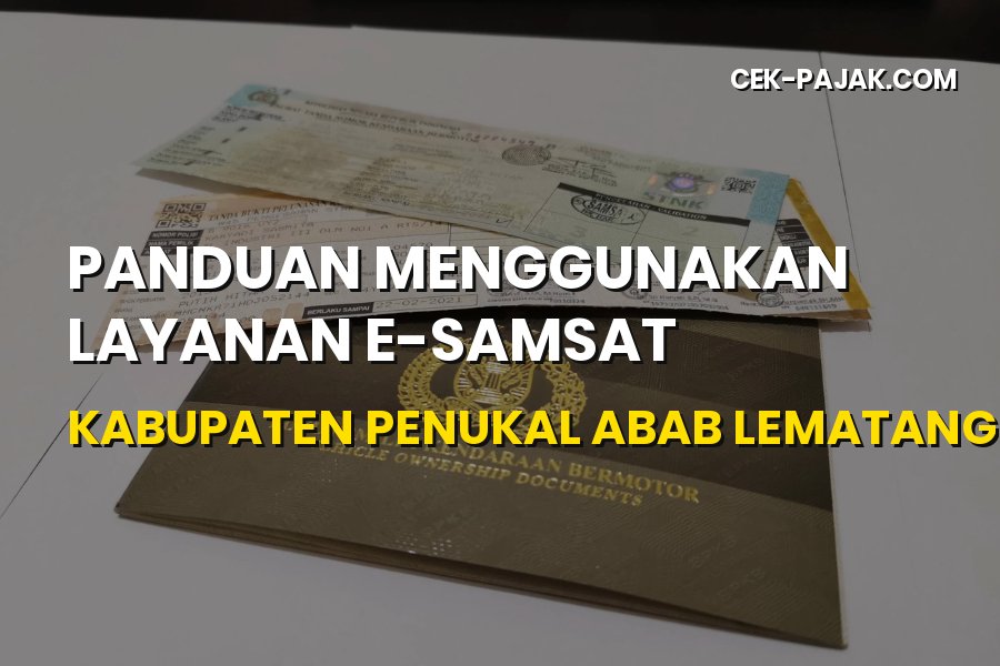 Panduan Layanan E-Samsat Kabupaten Penukal Abab Lematang Ilir